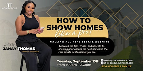 Imagen principal de How To Show Homes Like a Pro!