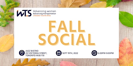 WTS Toronto Fall Networking Social primary image