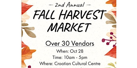Elemental Trends 2nd Annual Fall Harvest Market primary image