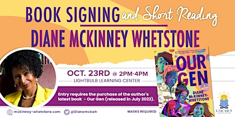 Book Signing and Short Reading with Diane McKinney-Whetstone
