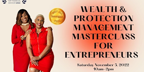 Wealth and Protection Management Masterclass for Entrepreneurs