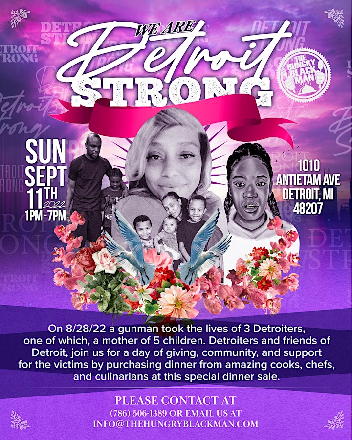 Detroit Compassion Day  Dinner Sale For The Victims of 8/28 Shooting Spree image