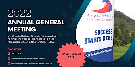 Shoalhaven Business Chamber Annual General Meeting 2022