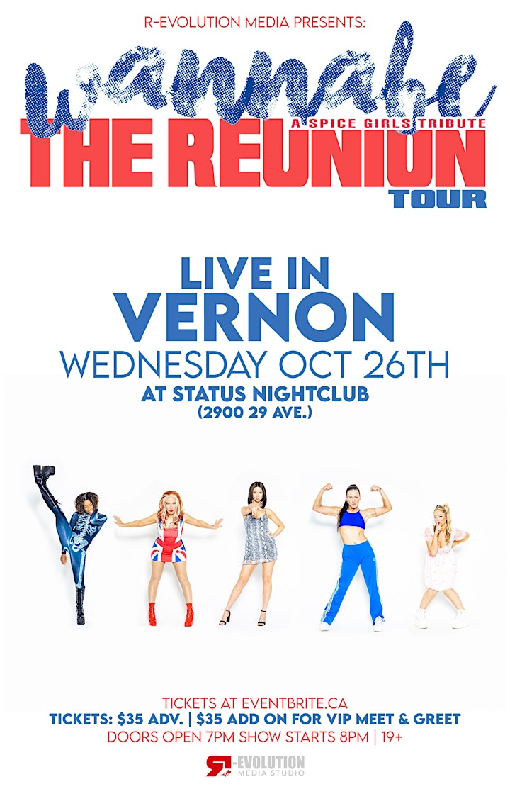 Wannabe Spice Girls Tribute Live in Vernon Oct 26th at Status Nightclub image