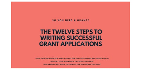 Get that grant your organisation needs!