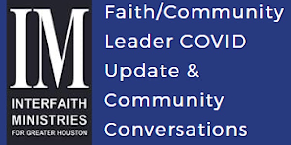 Faith/Community Leader COVID Update: October 20