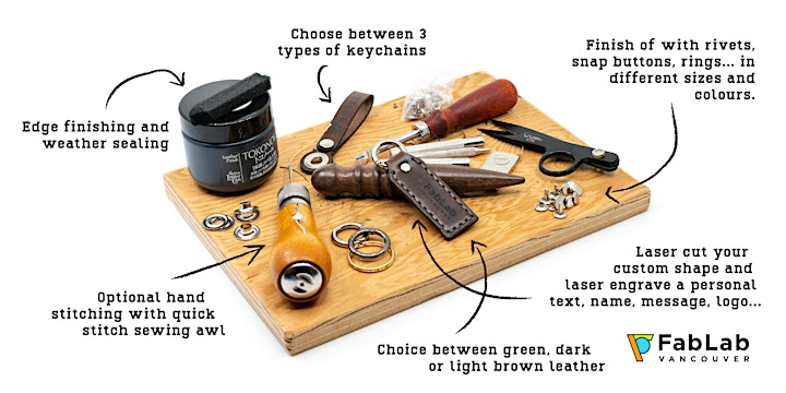 Leather Keychain Workshop image