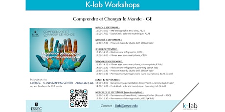 Image principale de K-Lab Workshops, Ma bibliographie en 3 clics - Séminaire CCM GE