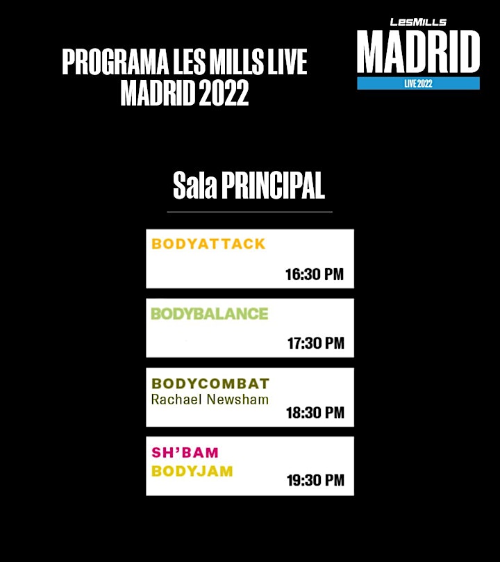 Imagen de Les Mills LIVE Madrid 2022 - ÚLTIMAS ENTRADAS