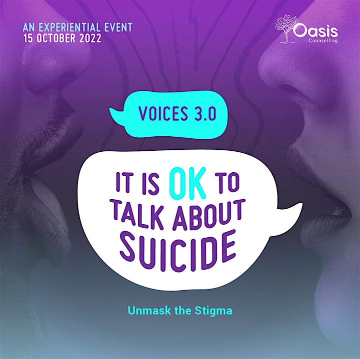 Voices 3.0 : It's Okay To Talk About Suicide; Unmasking the Stigma image
