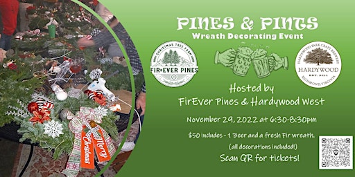 Pines & Pints - Wreath Decorating Event at Hardywood - West Creek