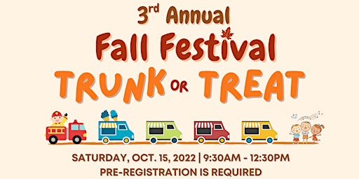 3rd Annual Trunk-or-Treat Parade with Progressive Pediatric Therapy!