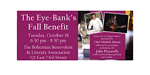 The Eye-Bank's Fall Benefit - Jazzed About Sight!