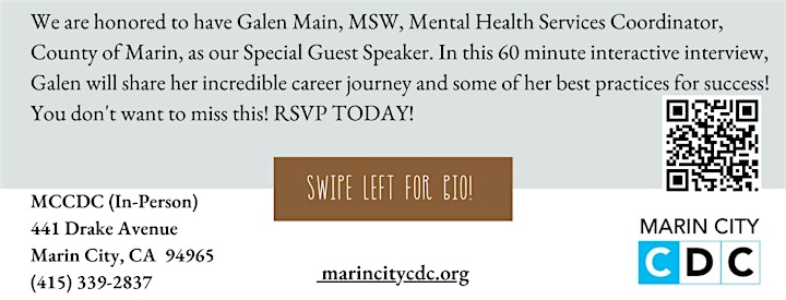 Special Guest Speaker Series, featuring Galen Main, MSW (HYBRID) image