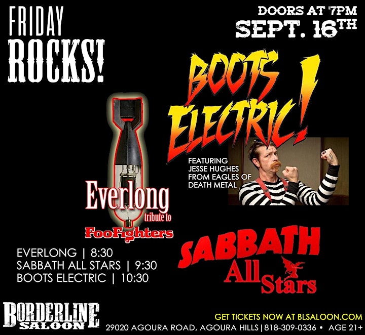 Boots Electric, Sabbath All Stars & Everlong The Tribute image
