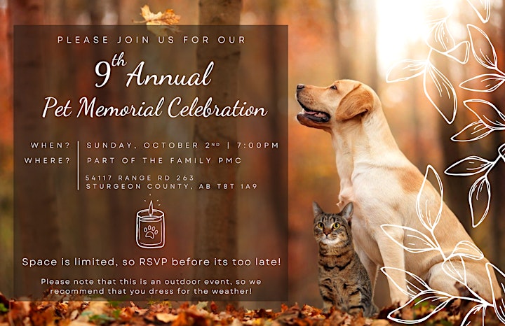 9th Annual Pet Memorial Celebration image