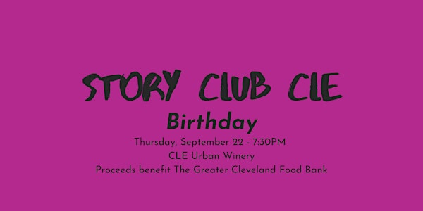 Story Club CLE, Thurs September 22