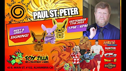 PAUL ST. PETER signing @ TOYZILLA SEPTEMBER 17