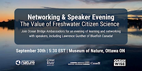Networking & Speaker Evening: The Value of Freshwater Citizen Science