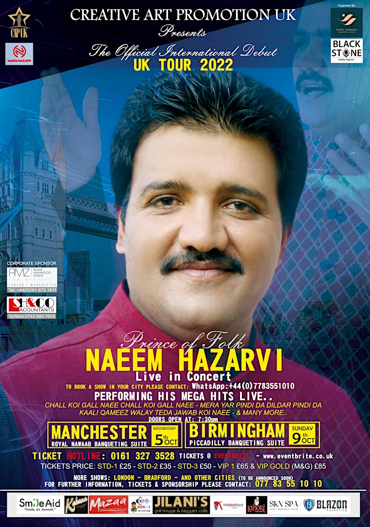 NAEEM HAZARVI - THE OFFICIAL DEBUT - UK TOUR 2022 image