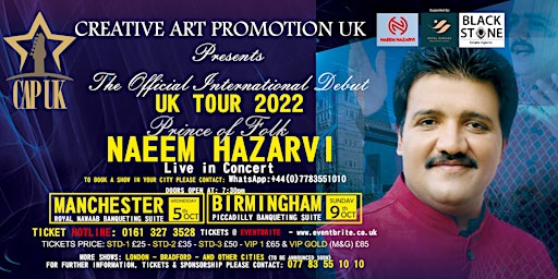 NAEEM HAZARVI - THE OFFICIAL DEBUT - UK TOUR 2022