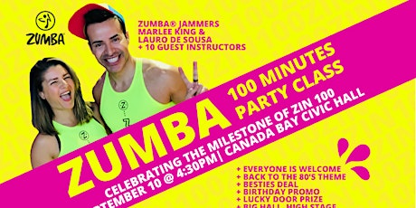 Image principale de ZUMBA PARTY CLASS CELEBRATING ZIN VOLUME 100