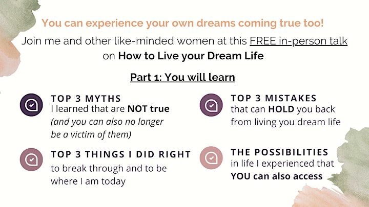 How to Live Your Dream Life (FREE TALK for Career Women with Disabilities) image