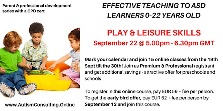 Back To School EARLY BIRD CPD & Parent EFFECTIVE SKILLS TEACHING image