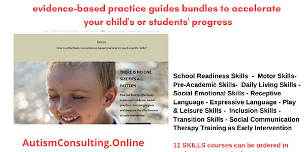 Evidence-based practice guides  for special needs