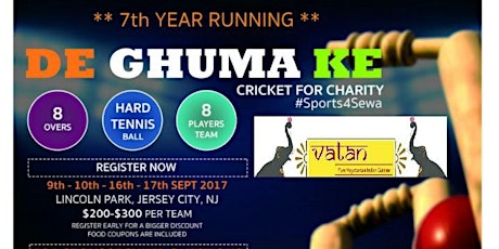 Sports For Sewa - Cricket 2017 primary image
