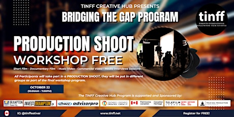 TINFF BRIDGING THE GAP : PRODUCTION SHOOT (In GROUPS) primary image