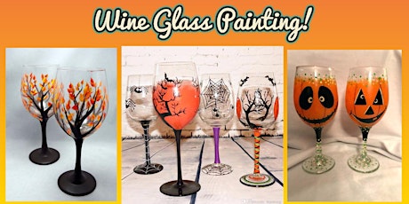 Halloween Wine Glass Painting with Amanda Moon