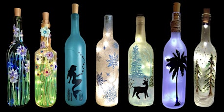 Light Up Wine Bottle Painting with Amanda Moon