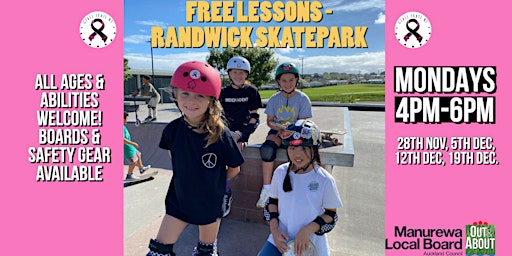 Girls Skate NZ Skateboard Clinic - Randwick  Skatepark