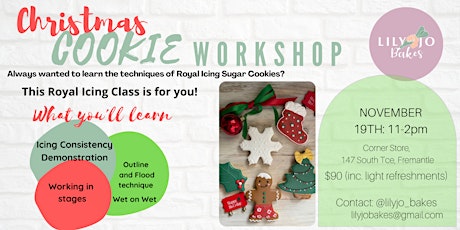 Royal Icing Christmas Cookie Decorating Workshop primary image
