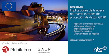 Imagen principal de GDPR A LA "ESPAÑOLA" - Cómo cumplir la nueva normativa Europea de protección de datos - BILBAO
