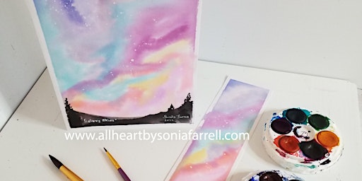 Imagem principal de Coffee, Cake & Paint: Galaxy Skies Watercolour Art Mudgeeraba