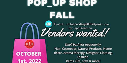 Vendor Wanted,Small business for Pop-up shop Event (near Howard University)