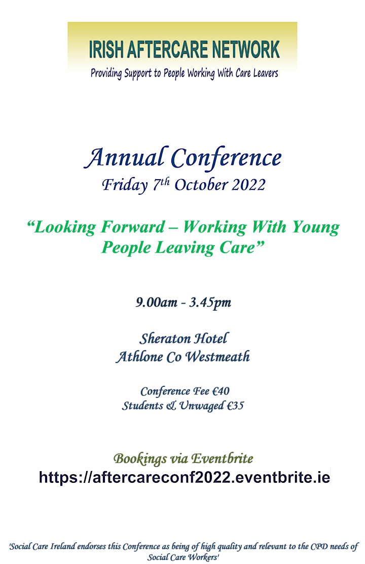 Irish Aftercare Network Annual Conference 2022 image