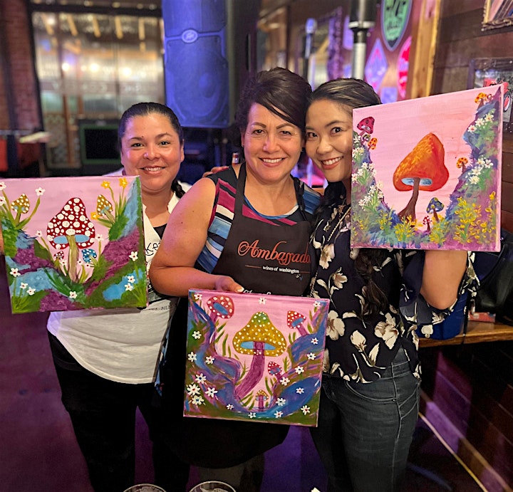 Holiday Yelm Paint and Sip art classes at Bertoglios Pizza! image