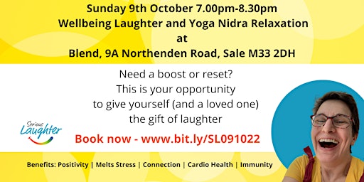 October- De-Stress with Laughter and Relaxation in Sale, Gtr Manchester
