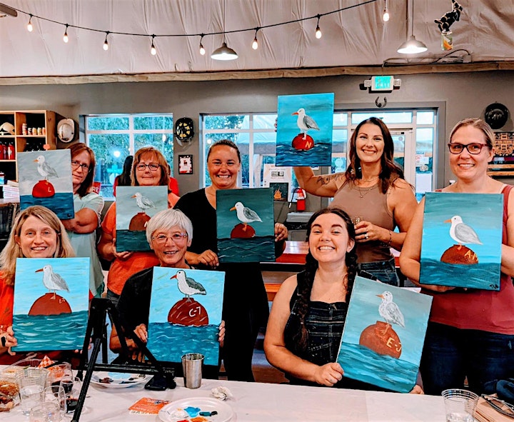 Holiday Paint and sip class art class  at Heritage Distilling Gig Harbor! image