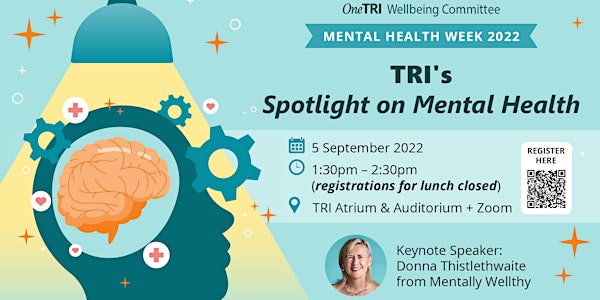 TRI's Spotlight on Mental Health Keynote Speaker