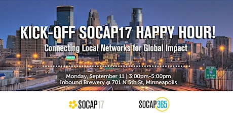  Kick-off SOCAP17 Happy Hour: Minneapolis primary image