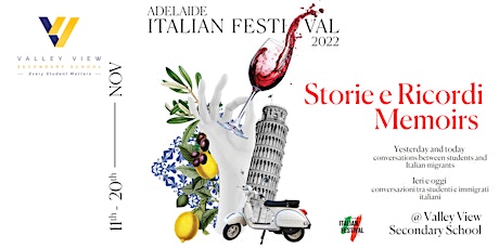 Adelaide Italian Festival - Storie e Ricordi, Memoirs