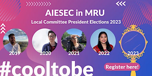 AIESEC in MRU Local Commitee President Election