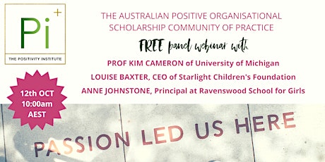 The Positivity Institute + UTS POS COP: Positive Leadership in a Pandemic.