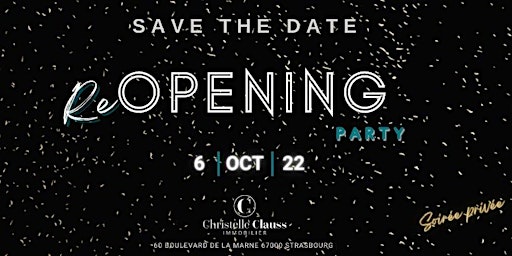RE OPENING PARTY ORANGERIE