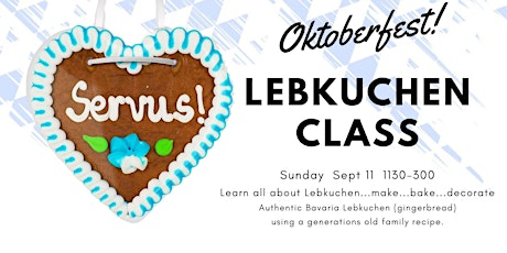 Lebkuchen Hearts - Learn to make/decorate to give as gifts ($45)