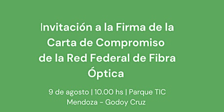 FIRMA CARTA  DE COMPROMISO RED FEDERAL  DE FIBRA ÓPTICA